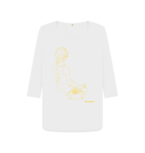 White Poketins\u2122 For A Sweat (3\/4 Sleeve Shirt)