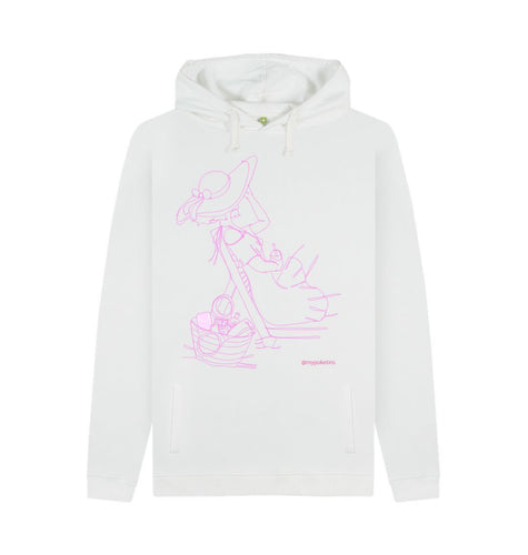 White Poketins\u2122 At The Beach (Long Hoodie)