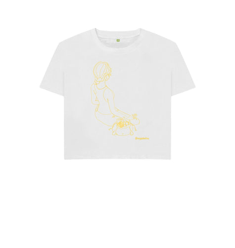White Poketins\u2122 For A Sweat (Cropped Top)