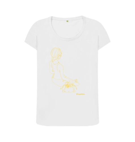 White Poketins\u2122 For A Sweat (Scooped Neck T-Shirt)